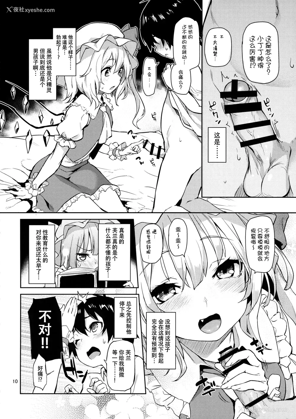 10P - (例大祭13) [あんみつよもぎ亭 (みちきんぐ)] お世话しないでっフランお姉ちゃん! (东方Project) [中国翻訳]