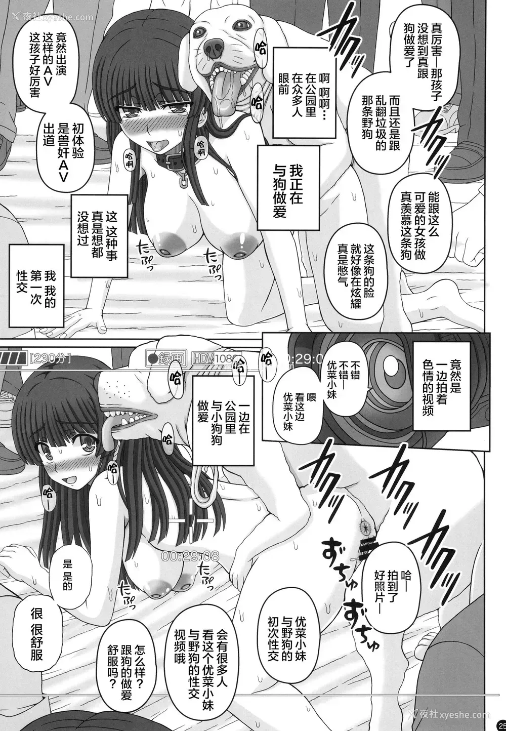 24P - (C96) [幸せ共和国 (幸せのかたち)] 公园で野良と赤ちゃん作る女の子の话し(上) [中国翻訳]