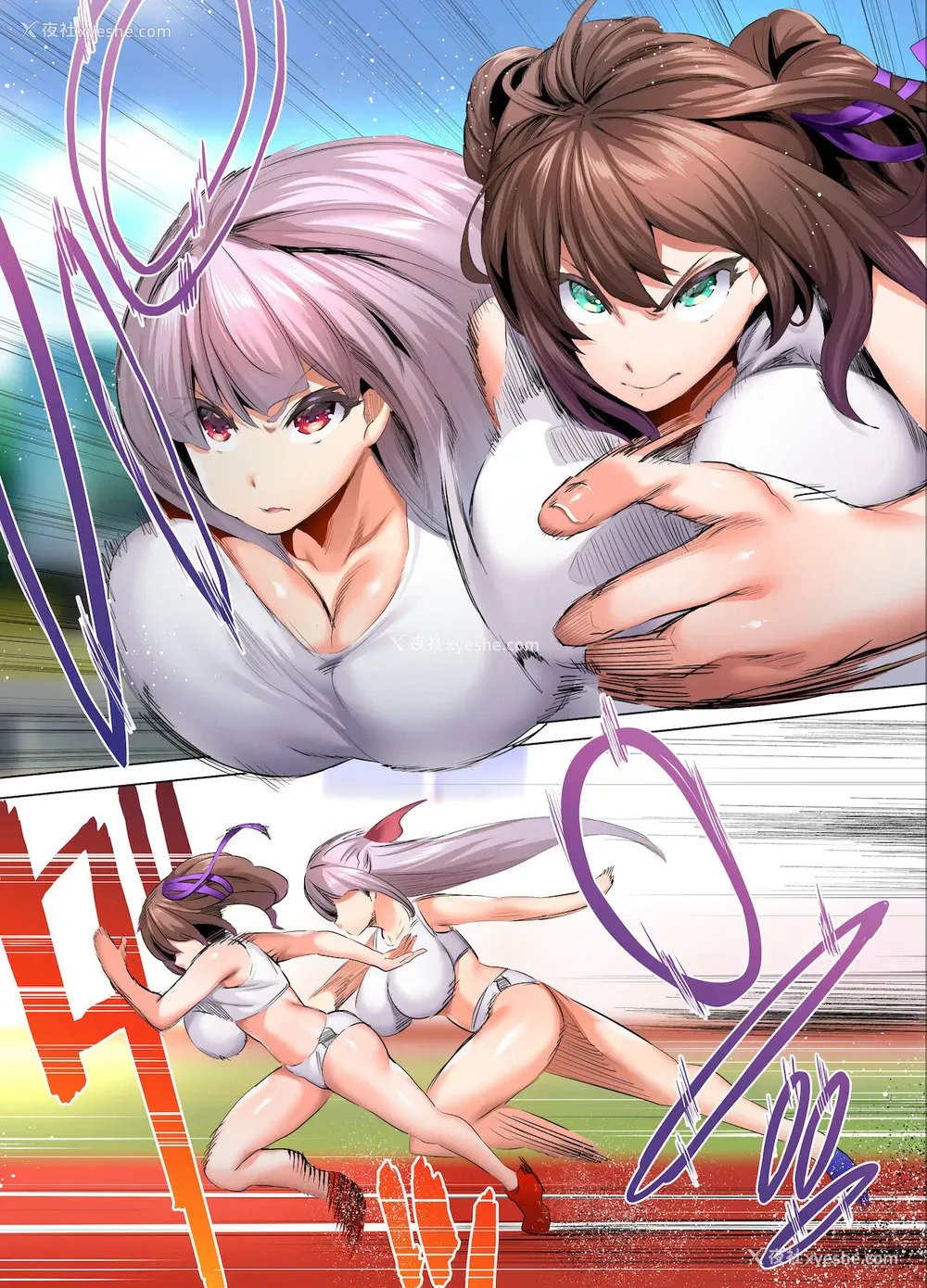 30P - [STUDIOふあん (来钝)] 陆上部部长と副部长は俺の生オナホ!!! 鹤夜编 [中国翻訳]