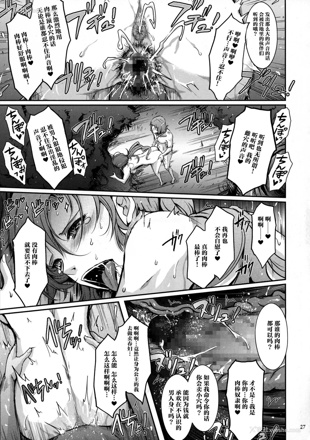 27P - (C95) [我流痴帯 (TANA)] 勇者が娼姫を买った理由II (ドラゴンクエストXI) [中国翻訳]