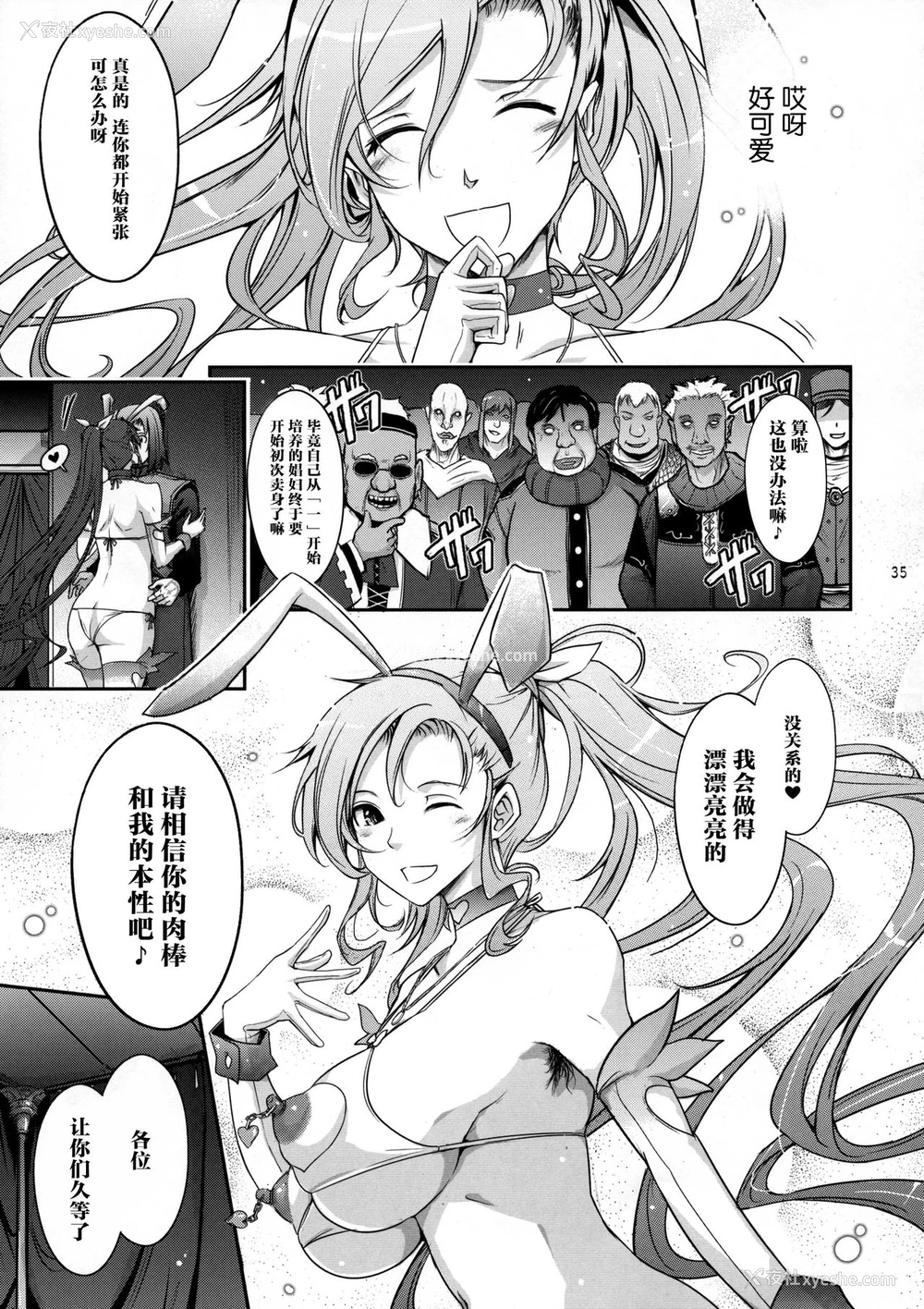 35P - (C95) [我流痴帯 (TANA)] 勇者が娼姫を买った理由II (ドラゴンクエストXI) [中国翻訳]