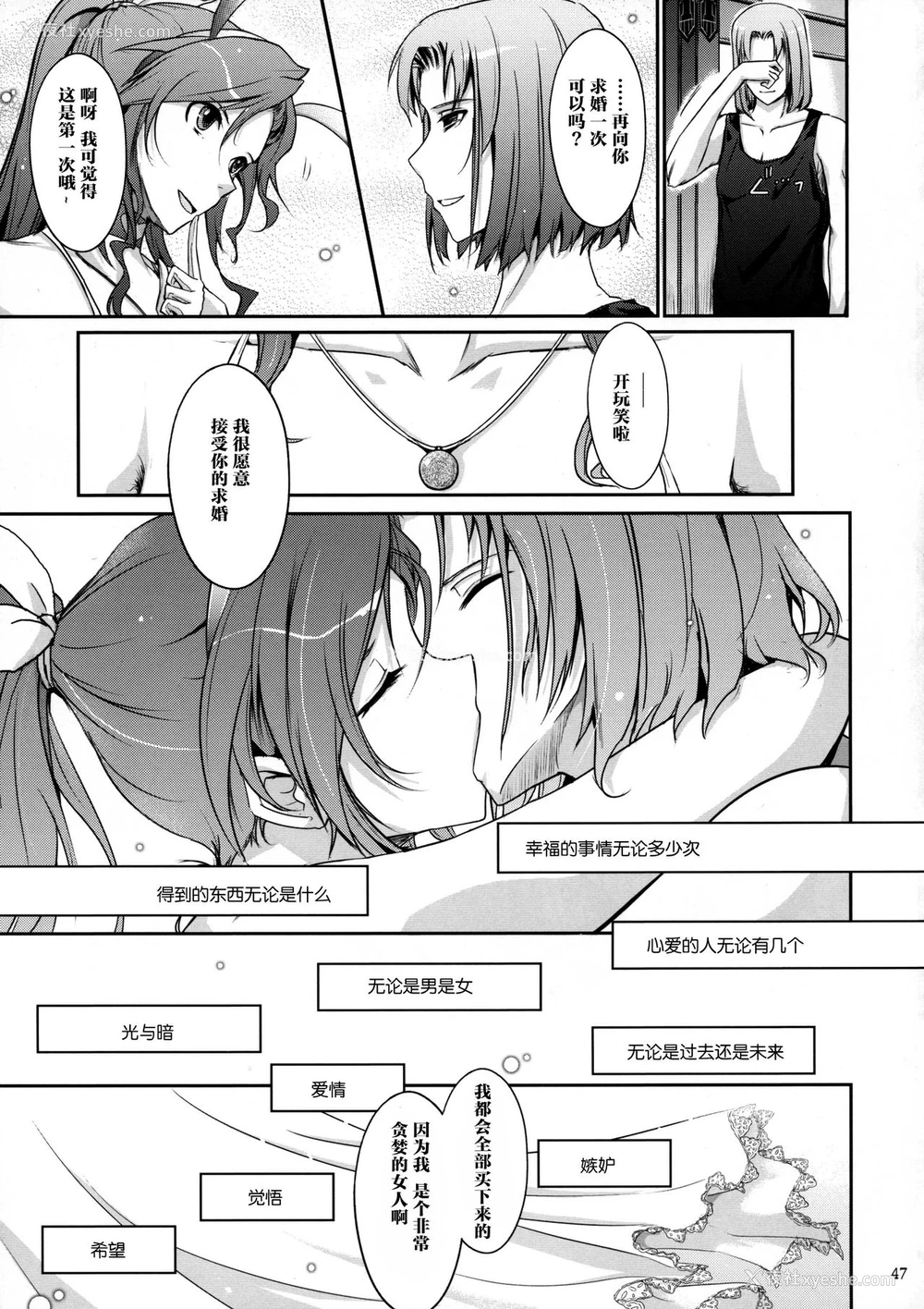 47P - (C95) [我流痴帯 (TANA)] 勇者が娼姫を买った理由II (ドラゴンクエストXI) [中国翻訳]