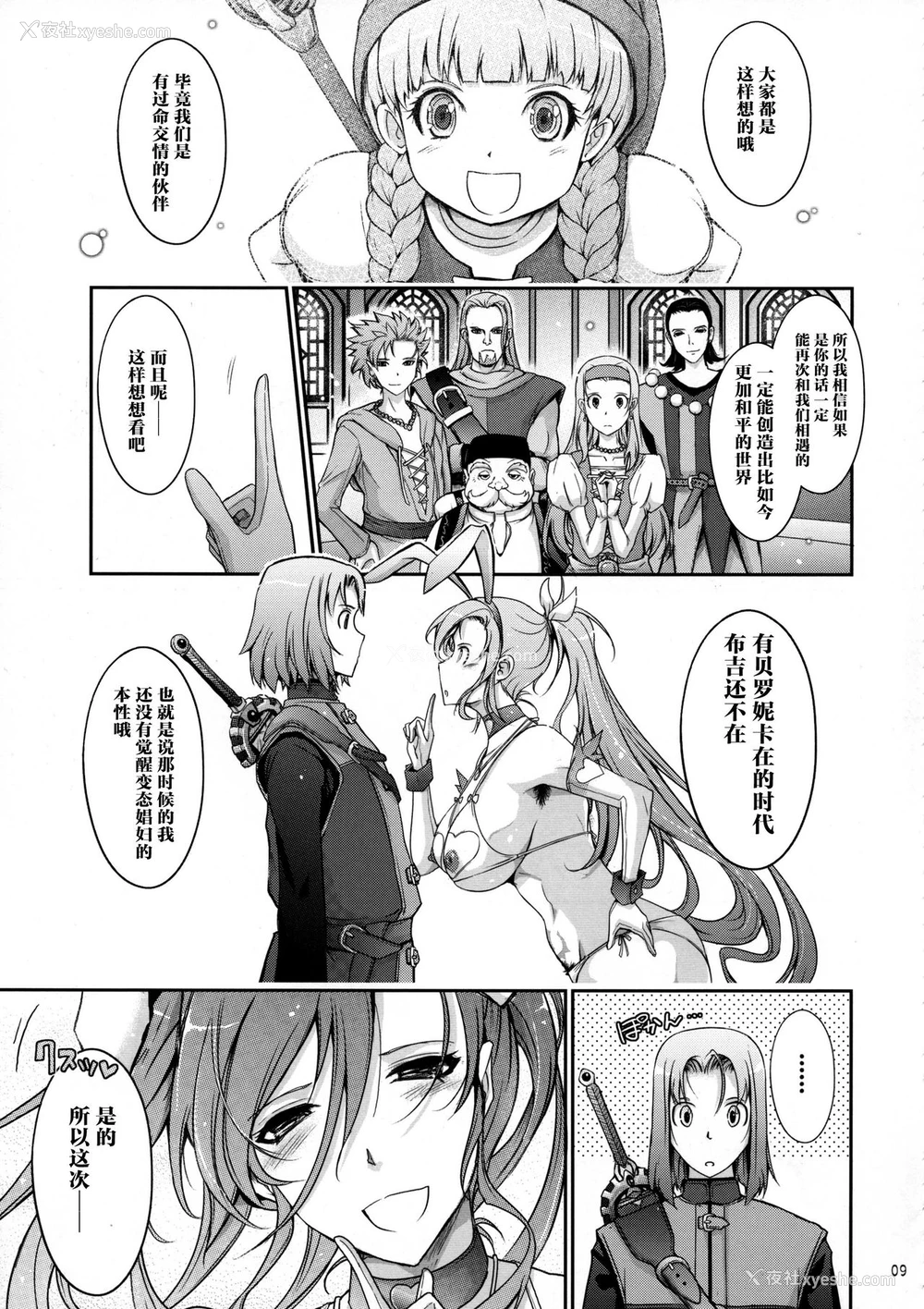 9P - (C95) [我流痴帯 (TANA)] 勇者が娼姫を买った理由II (ドラゴンクエストXI) [中国翻訳]
