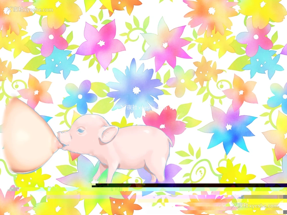 63P - [pink-noise (みずいろ めがね)] どうぶつ农场 3匹の子豚ちゃん编 [中国翻訳]