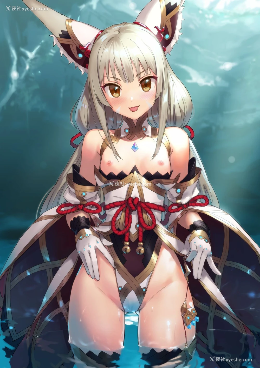 2P - [アジサイデンデン (川上六角、小鸟游レイ)] ニアのおしりで愈され本 (ゼノブレイド2)