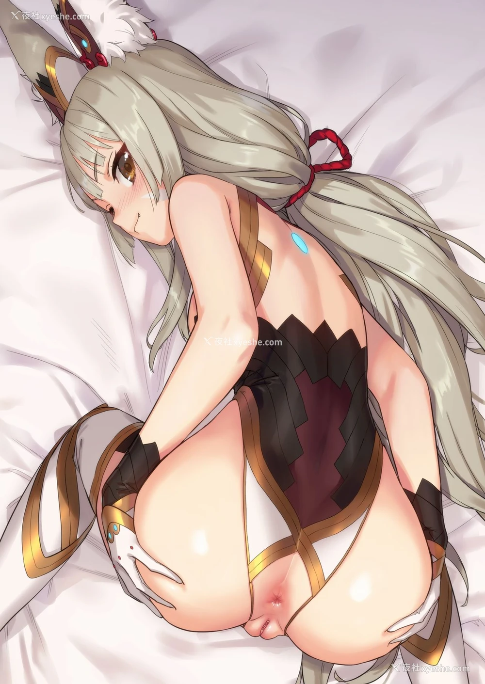 4P - [アジサイデンデン (川上六角、小鸟游レイ)] ニアのおしりで愈され本 (ゼノブレイド2)