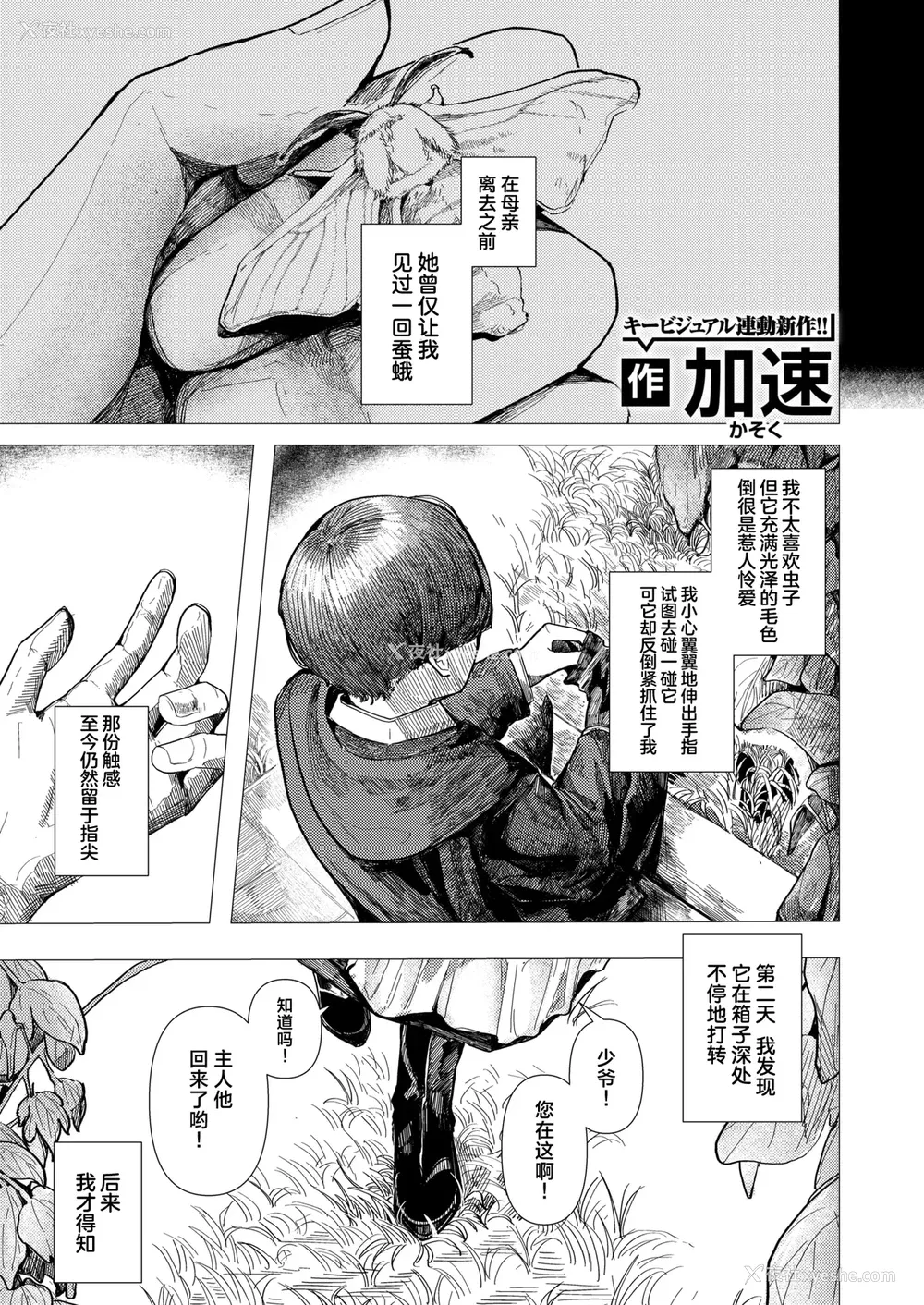 1P - [加速] 蚕のひとつ覚え (WEEKLY快楽天 2025 No.21)｜蚕的执念