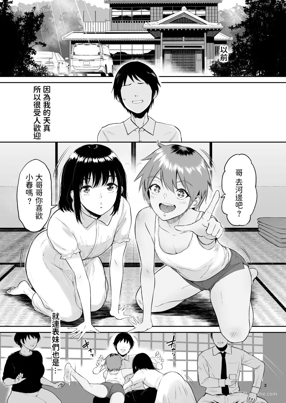 2P - いとことー田舎で再会したむちむち娘二人との种付け交尾记录