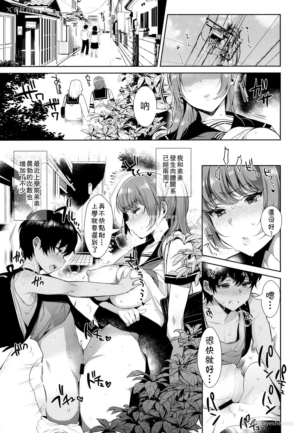 3P - (C92) [稲荷屋 (稲荷)] 姉弟における性交渉の记录 [中国翻訳]
