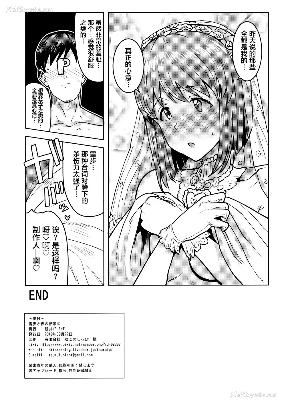 41P - (歌姫庭园20) [PLANT (鹤井)] 雪歩と夜の结婚式 (アイドルマスター) [中国翻訳]