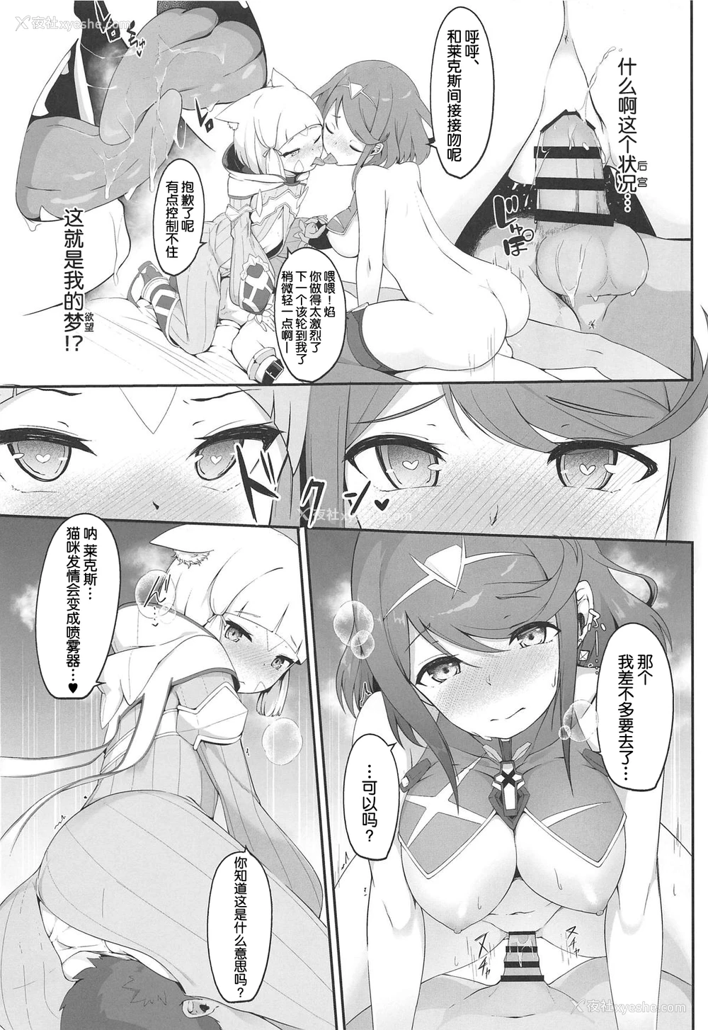 12P - (COMIC1☆15) [じゃじゅじょ (じょぶじゅん。)] 梦ノ濡色 (ゼノブレイド2) [中国翻訳]