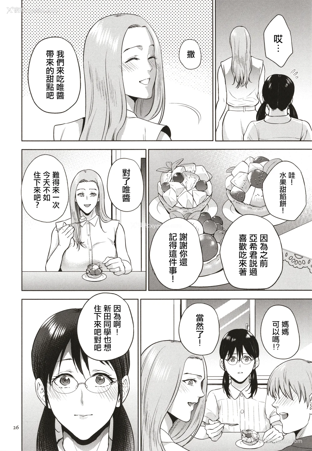 27P - [夏のおやつ] 蜜母子インモラル イラストカード [中国翻訳]