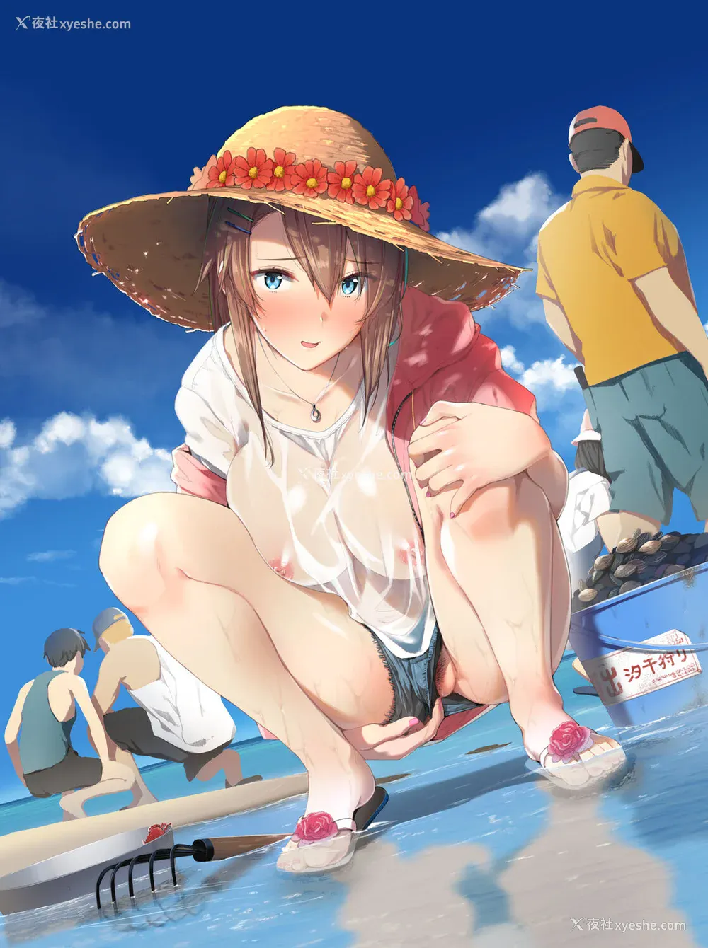 11P - [东山エイト] ぼでぃーたっち 4Pリーフレット, イラストカード[无修正]