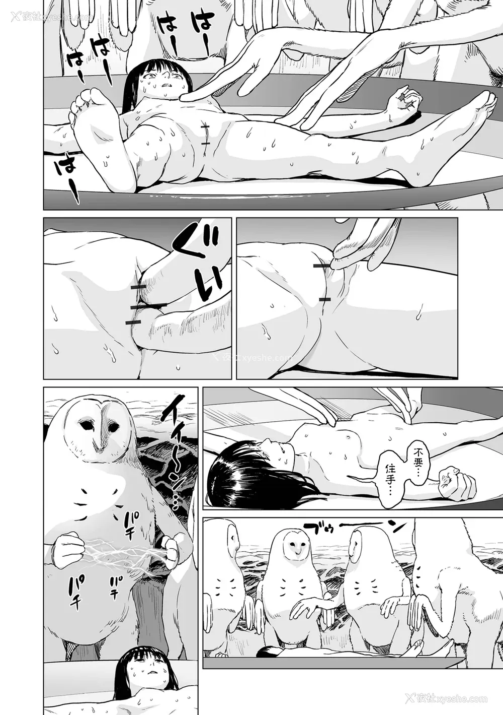 68P - [R18G] [雨がっぱ少女群] いけにえの森｜祭祀之森 [中国翻訳] [DL版]