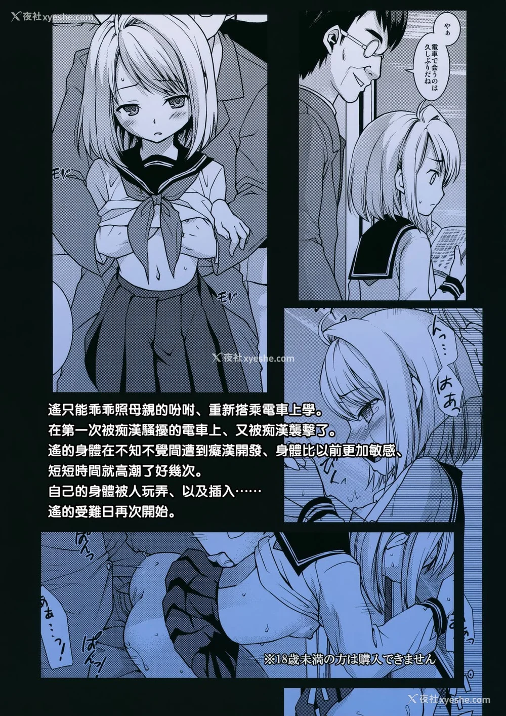 206P - [F宅 (安间)] 无口少女の痴汉被害 総集篇 [中国翻訳] [重制]
