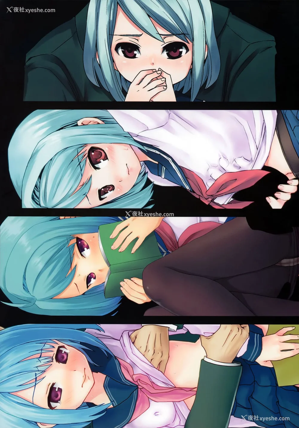 5P - [F宅 (安间)] 无口少女の痴汉被害 総集篇 [中国翻訳] [重制]