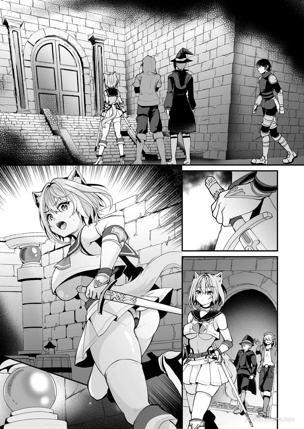 256P - [圣华快楽书店] 白狼剣士ハティちゃんのえっちな冒険の书 [DL版]