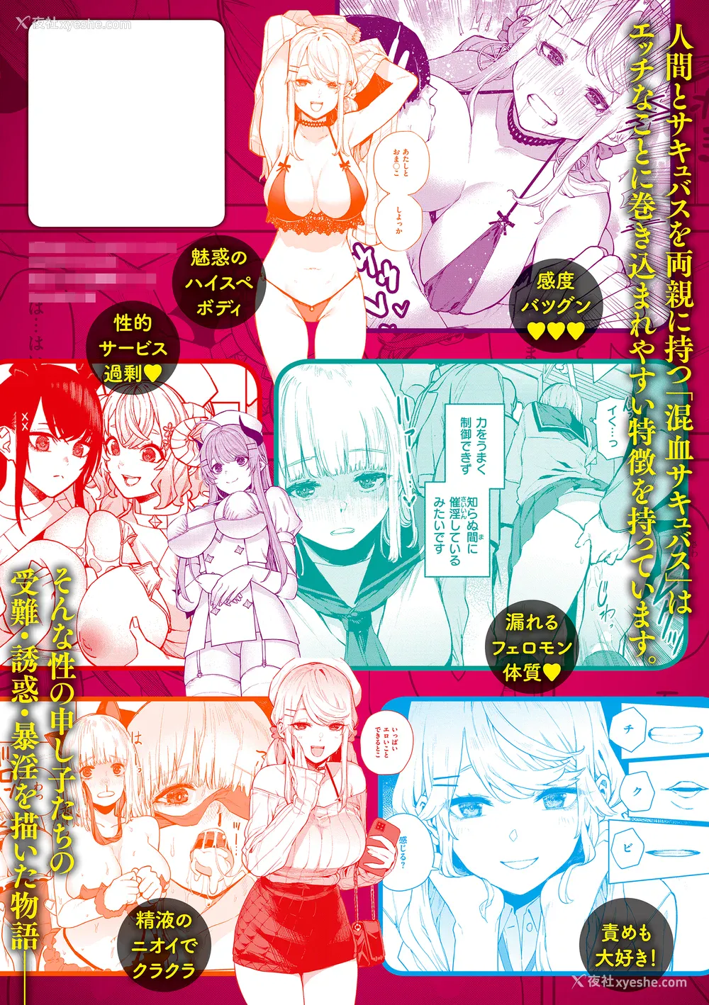 164P - [ちゅーりっふ。] 混血サキュバスたちの日常 [中国翻訳] [无修正] [DL版]