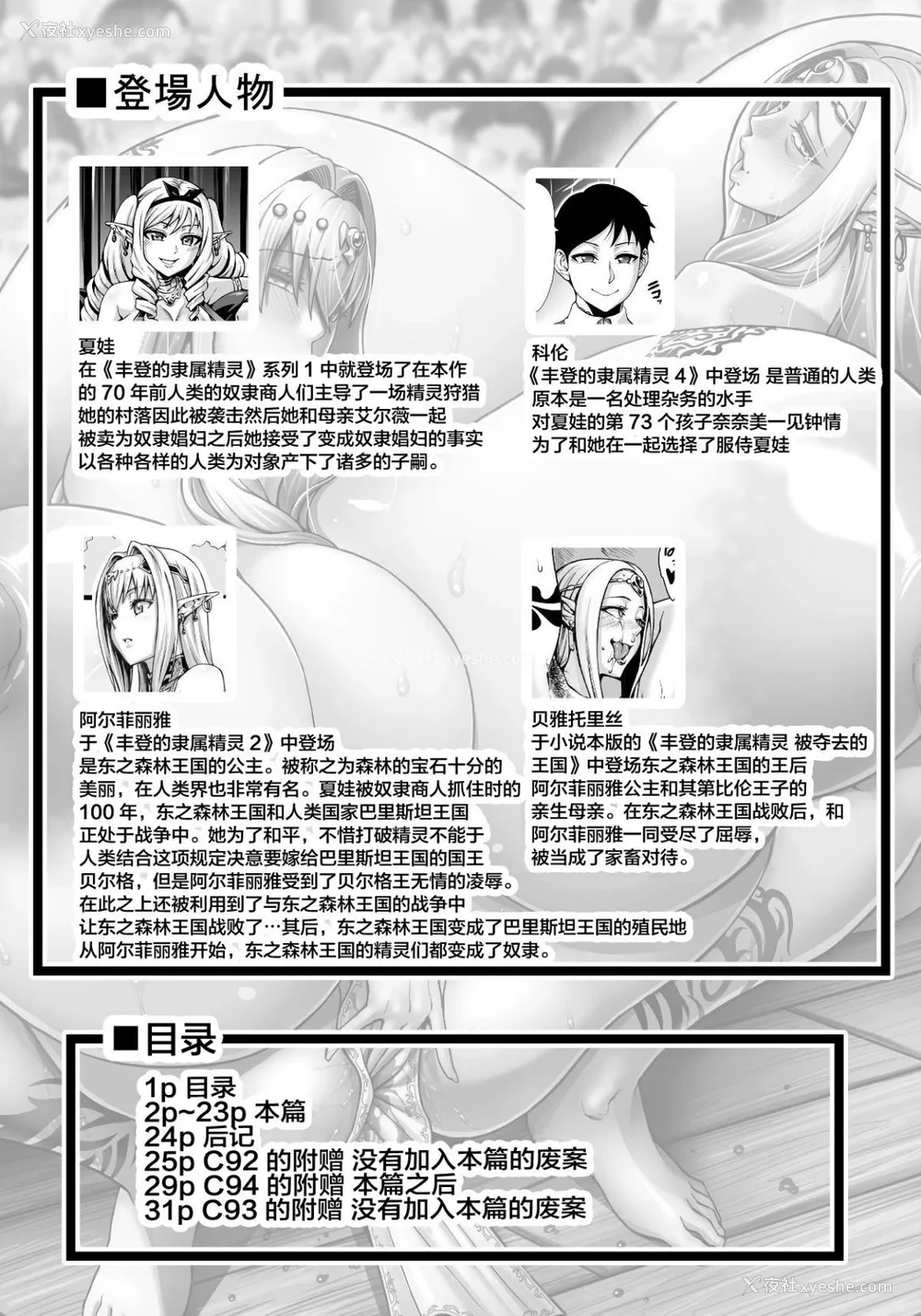 216P - [青豆腐(ねろましん)]豊穣の隷属エルフ Ⅰ-Ⅶ & Aft,IF线,小说特典 元奴○エルフの秘め事  [DL版][中国翻訳][疏码]