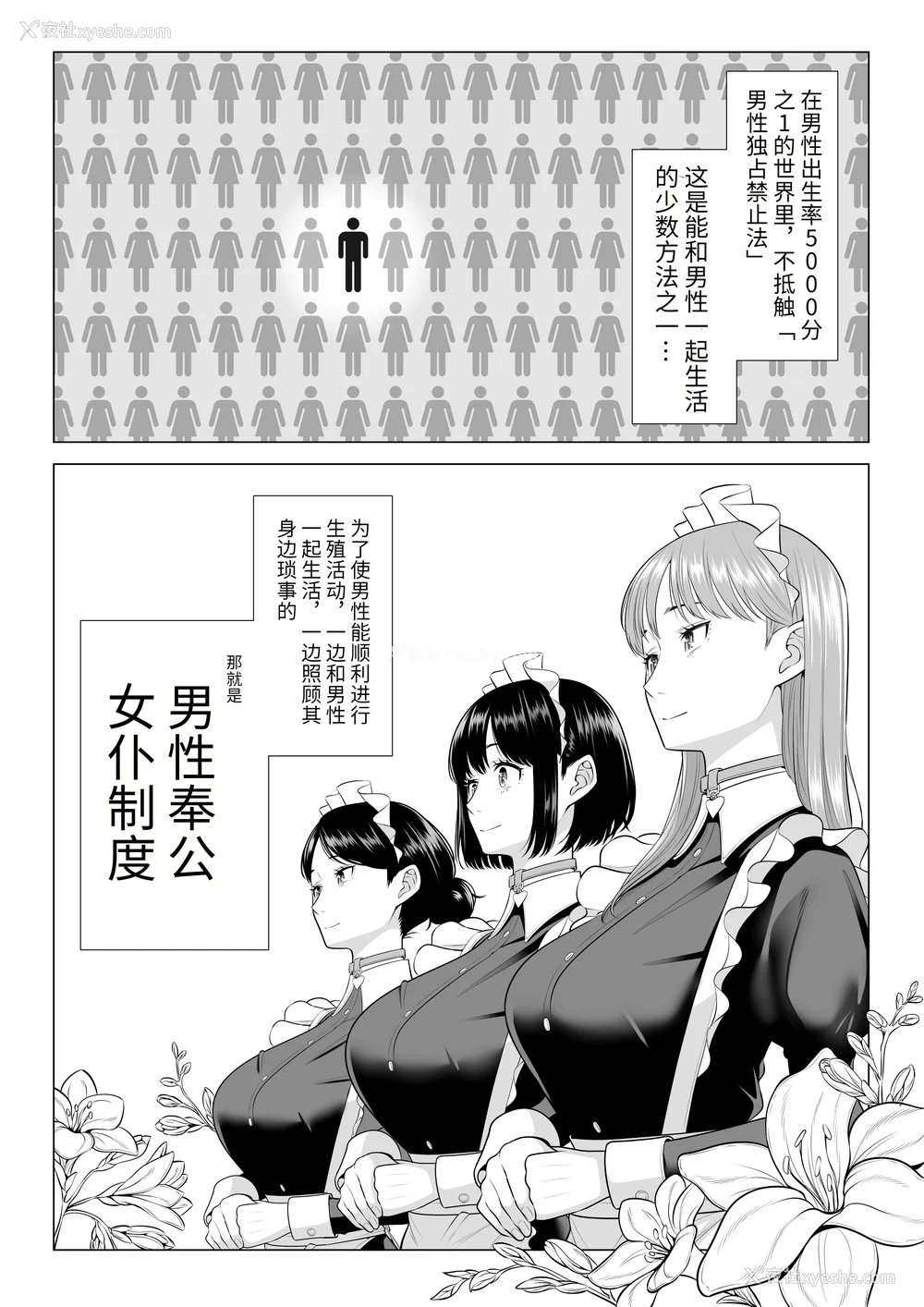 193P - [伊达ろく] 男性が极端に少ないこの世界では、精子は贵重な资源です。|精子是珍贵的资源 その1~3[中国翻訳]
