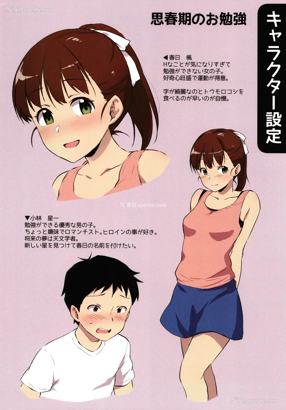 210P - [メガねぃ] 思春期のお勉强 8P小册子  [中国翻訳][无修正]