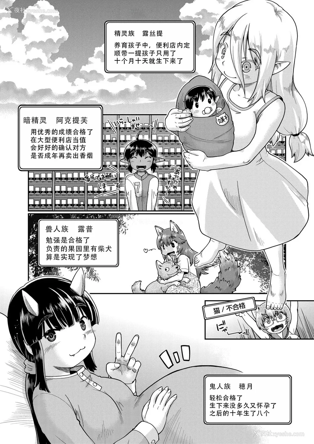 171P - [昭嶋しゅん] 异世界に転移したらそこは异种族JCハーレムでした!｜转移到异世界以后发现是异种族JC后宫！ [甜族星人X茄某人个人汉化]