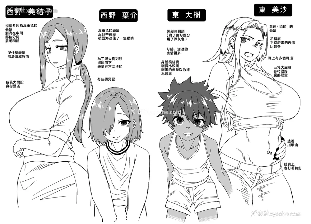 5P - [高津]ボクの母ちゃんと俺のママ|我的老妈和我的妈妈 特典 キャラ设定集 [中国翻訳][疏码]