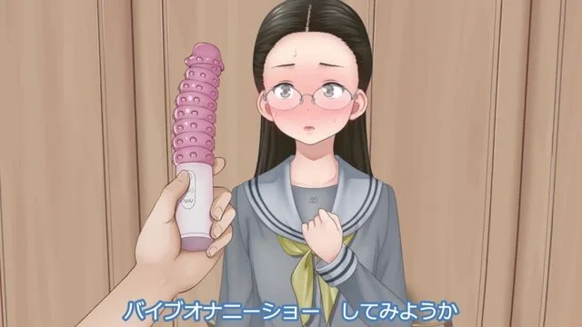 新しい制服を着た娘にオナニーショーさせてみた