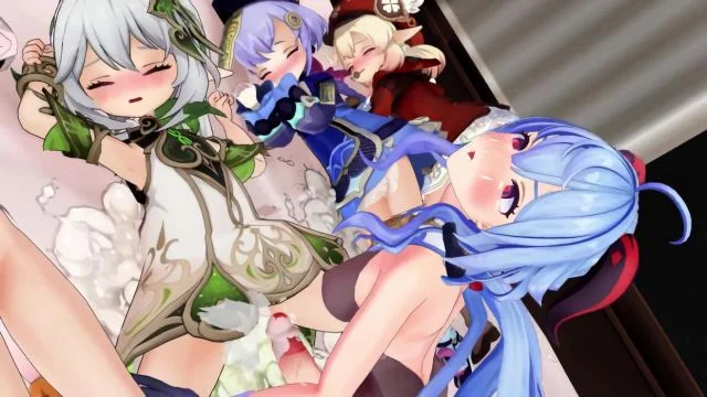 スヤスヤぷにあなを睡奸レイプするふたなり甘雨 前编 后编