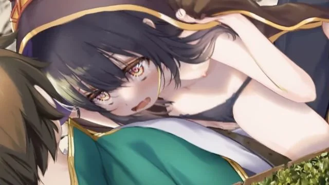 めぐみんが街中で裸にされて隠れてえっちなことされちゃうやつ