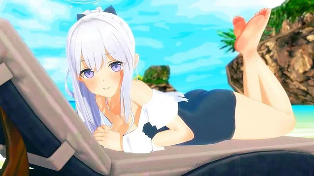 水着ミヤコちゃん海岸えっち