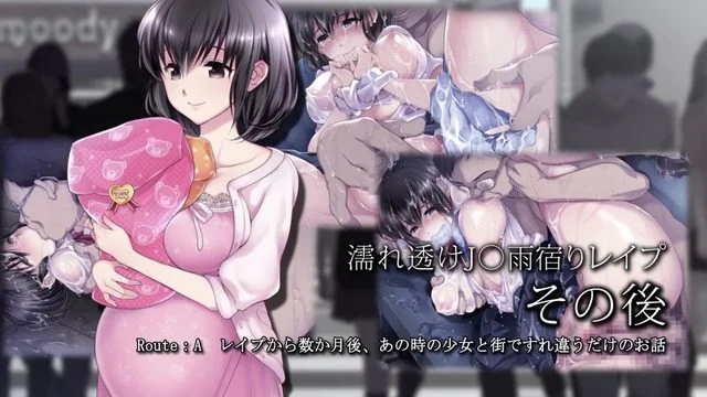 濡れ透けJ雨宿りレイプ その后レイプ回想 (モーションコミック版) [中文字幕]
