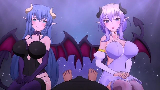 ダブルサキュバスのイキっぱなし洗脳オナニーサポート