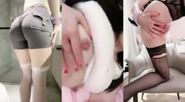 极品翘臀气质美御姐！卫生间紧身短裤诱惑！白丝袜美腿，掰开蝴蝶B特写，换上性感内衣，摆弄各种姿势