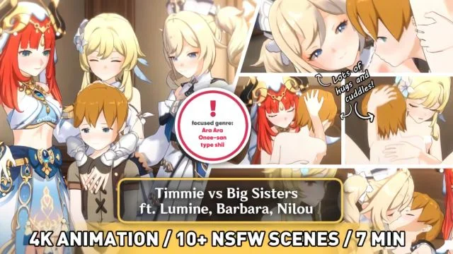 Timmie vs Big Sisters ANIMATION (4K)