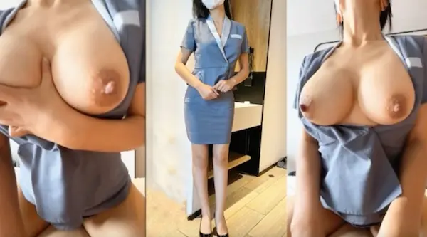 性感反差尤物“不能干啊，老公在楼下，被发现就完蛋了”，端庄优雅的反差人妻，磨磨唧唧的摸她几下就开始流水了