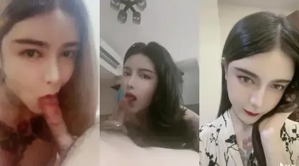 广州美妖Ts柯冰好会勾引直男的嘴活棒棒直接吸硬就想被操