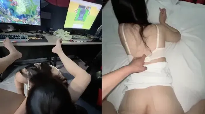 人渣大神｜会喷水的亲姐姐｜新作上边玩游戏下边给我口强操潮喷