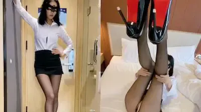 【顶级性爱❤️极品推荐】外围女神猎杀者 斯文禽兽 新品首发 淫荡黑丝制服OL女秘书放骚被老板各种操